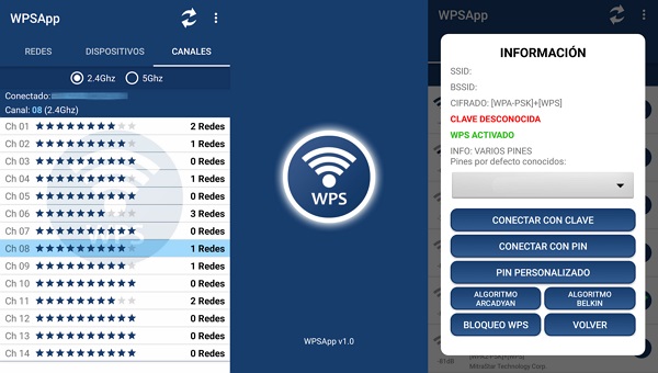 Aplicaciones para hackear Wi-Fi en Android. WPSApp