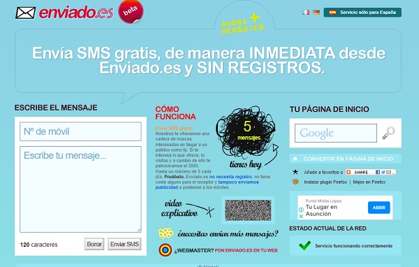 Cómo enviar SMS online con Enviado.es