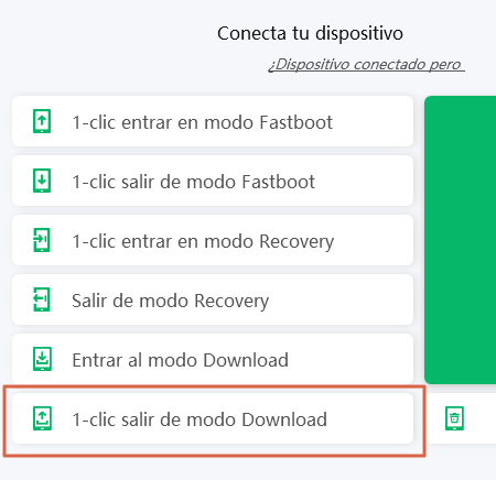 Como solucionar Downloading... do not turn off target en Android saliendo del Modo Download. Paso 3
