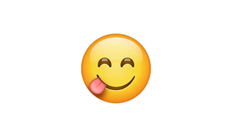 emoji de cara saboreando significado