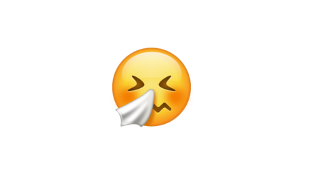 emoji de carita estornudando significado