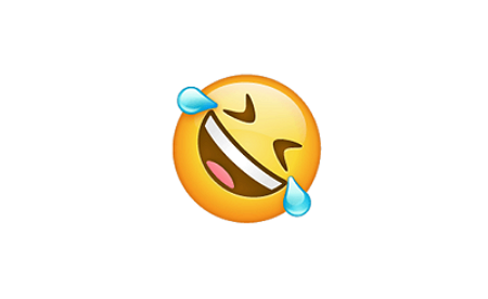 emoji revolviendose de la risa significado