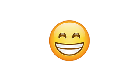 emoji sonriendo radiantemente significado