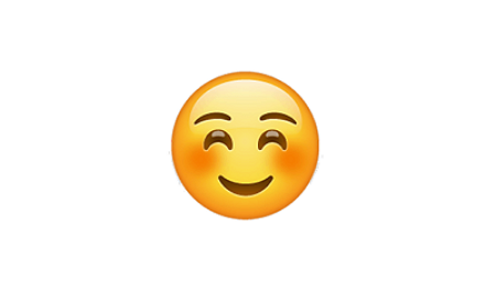 emoji sonrojado sonriente significado