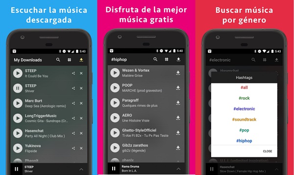 Las mejores apps para descargar musica gratis en el celular. MP3 Hunter