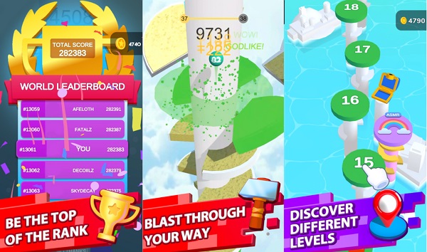 Los 65 mejores juegos Android para jugar este 2022. Helix Jump