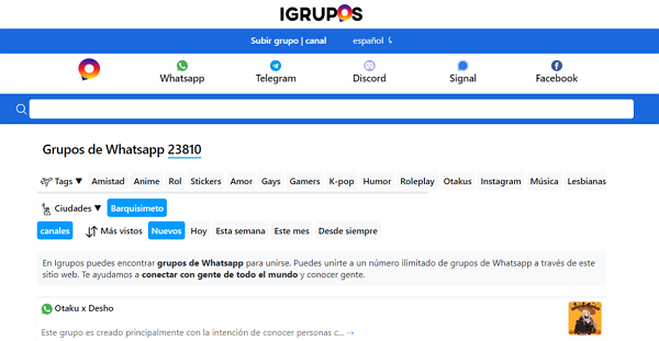 ¿Como buscar grupos de WhatsApp. iGrupos
